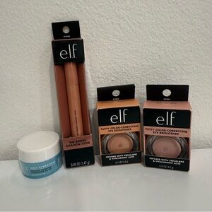 ELF Assorted Makeup Bundle | Shadow Stick, Color Corrector, Cleansing Balm